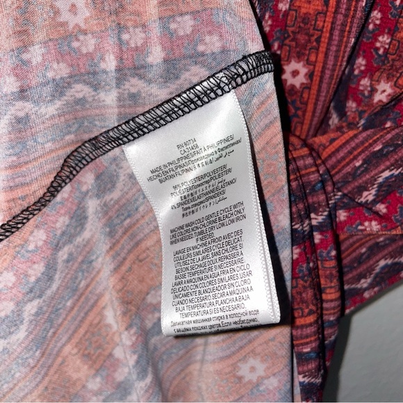 BCBGeneration Women A-Line Long Sleeve Boho Tribal Print Swing Dress XS EUC - Picture 13 of 16